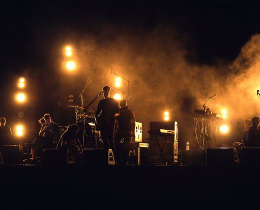 A band on stage